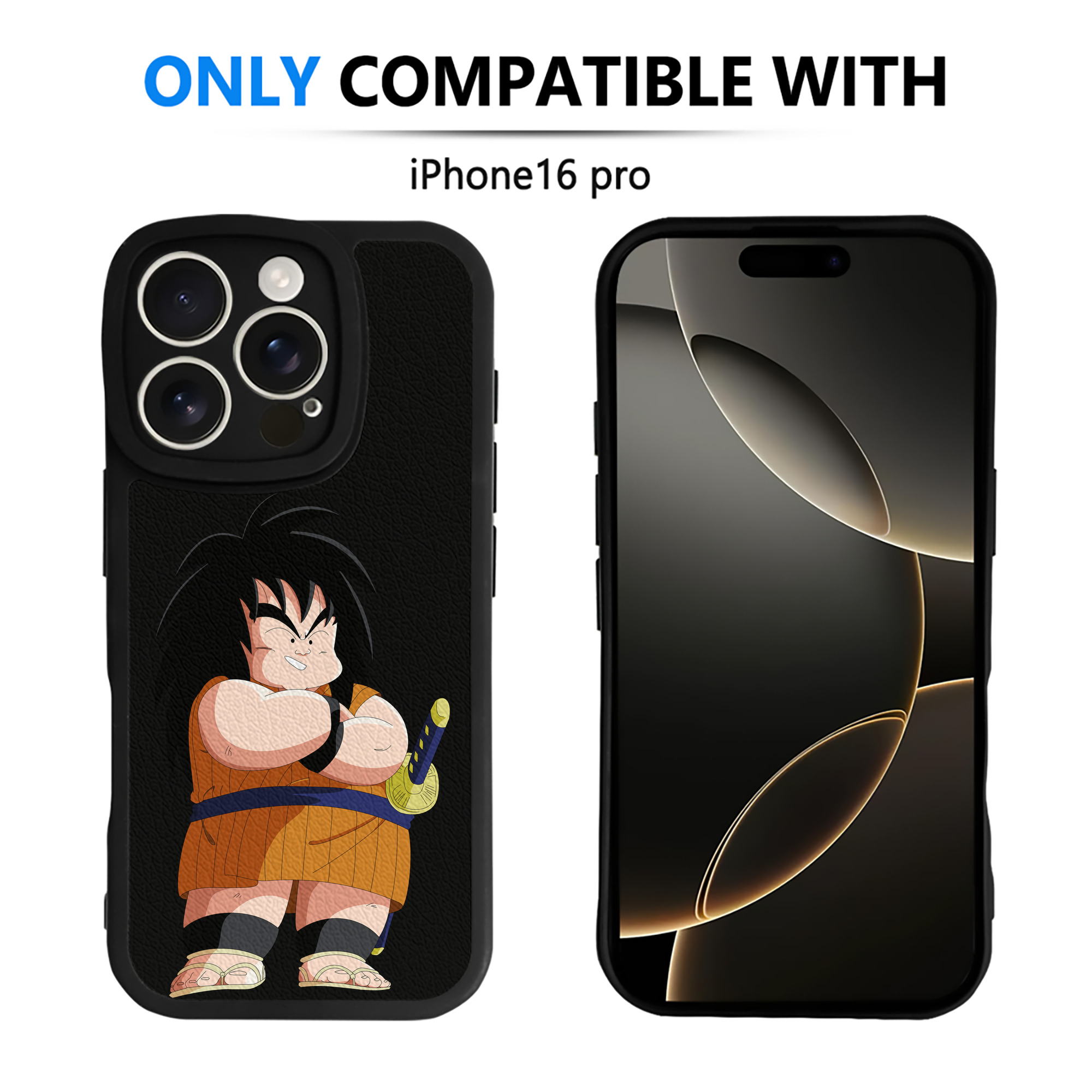 （画像用） ドラゴンボール やじろべえ DRAGON BALL Yajirobe 【iPhone 16シリーズ対応】シリコンスマホケース（レザー調） 材質：シリコン
